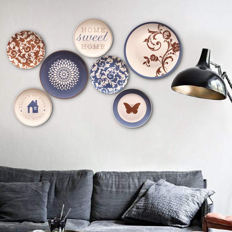 Cano all I and contracted fashion ornament on the wall ceramic plate wall decorations hanging dish wall act the role of background wall plate