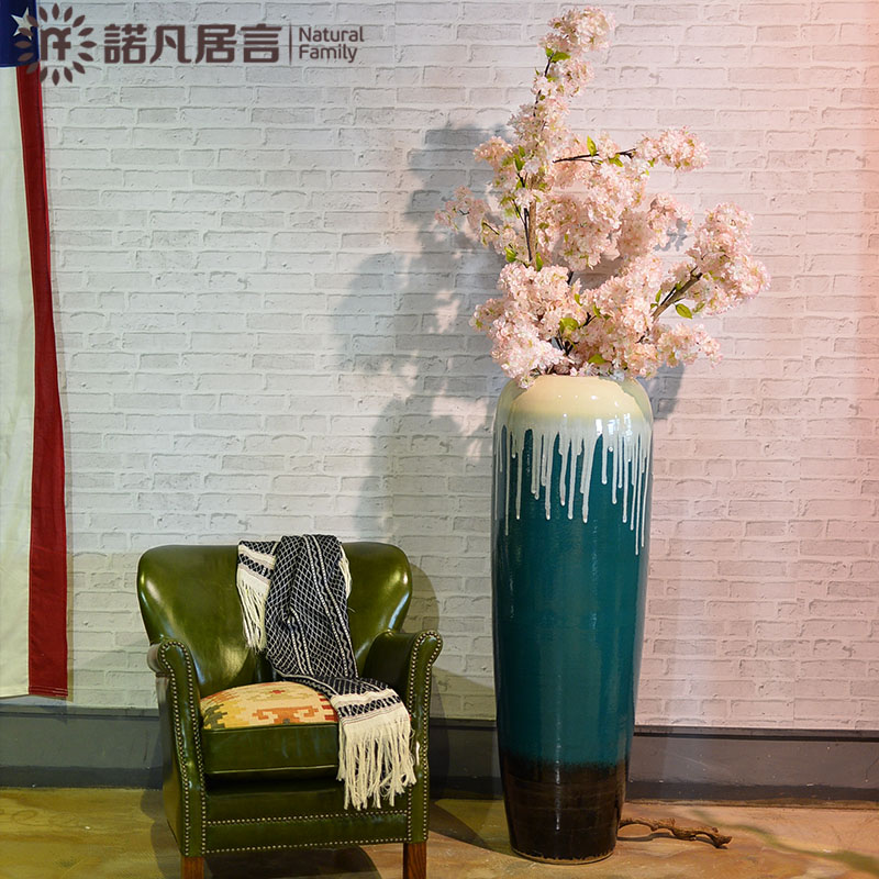 Jingdezhen ceramic vase of large hotel hotel sales department between example large vases, flower, flower arranging furnishing articles