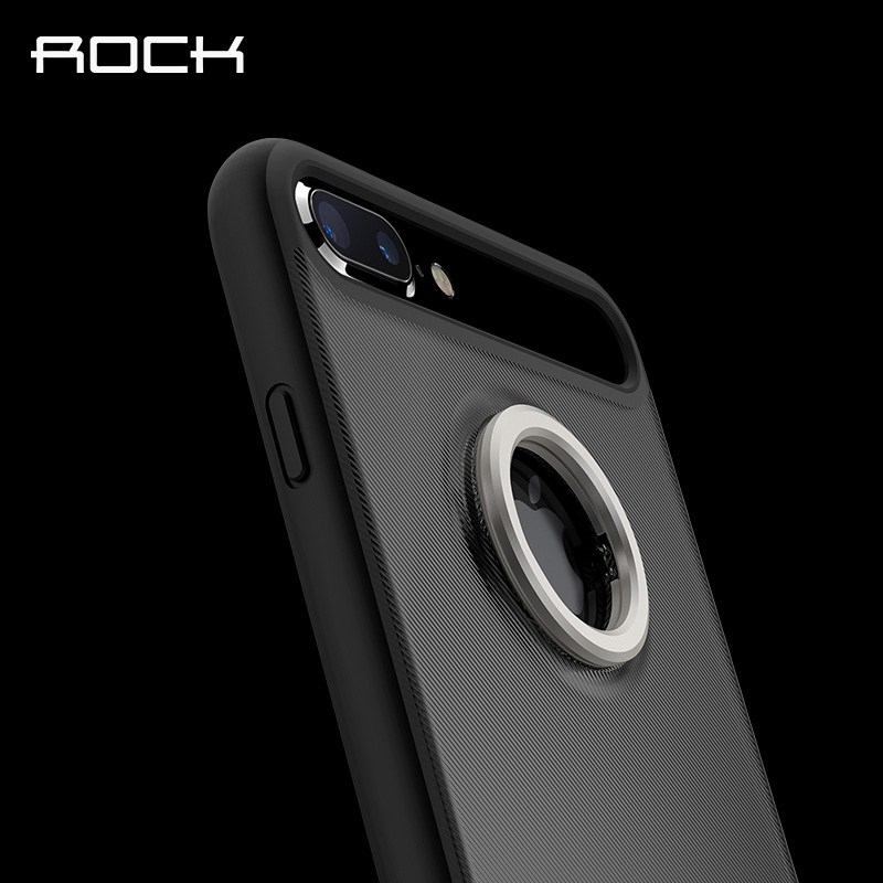 ROCK苹果7手机壳新款金属指环支架创意iphone7plus保护套硅胶防摔产品展示图3