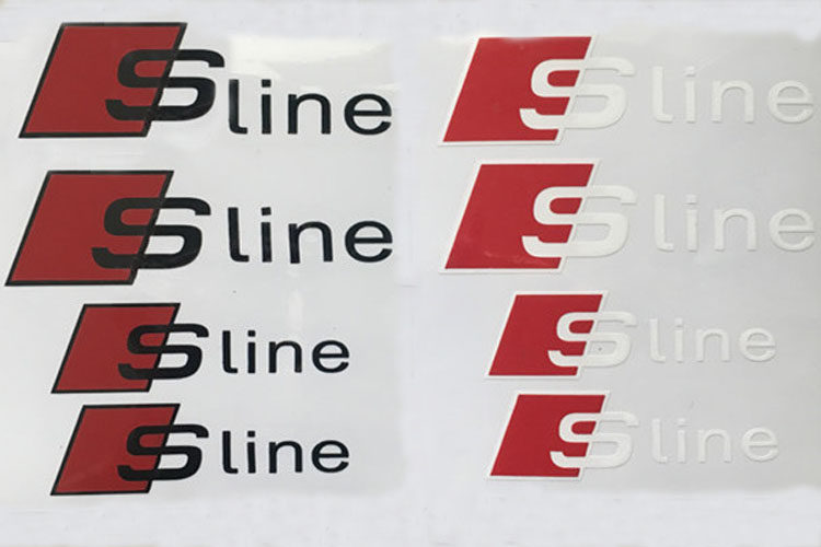 包邮奥迪卡钳贴纸a3a4a5aa7a8q3q5改装刹车卡钳耐高温卡钳贴sline