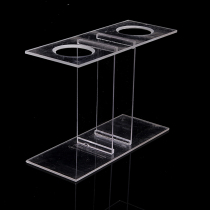 Organic glass funnel rack 2 holes assay experimental teaching instrument teaching supplies high quality invoicing