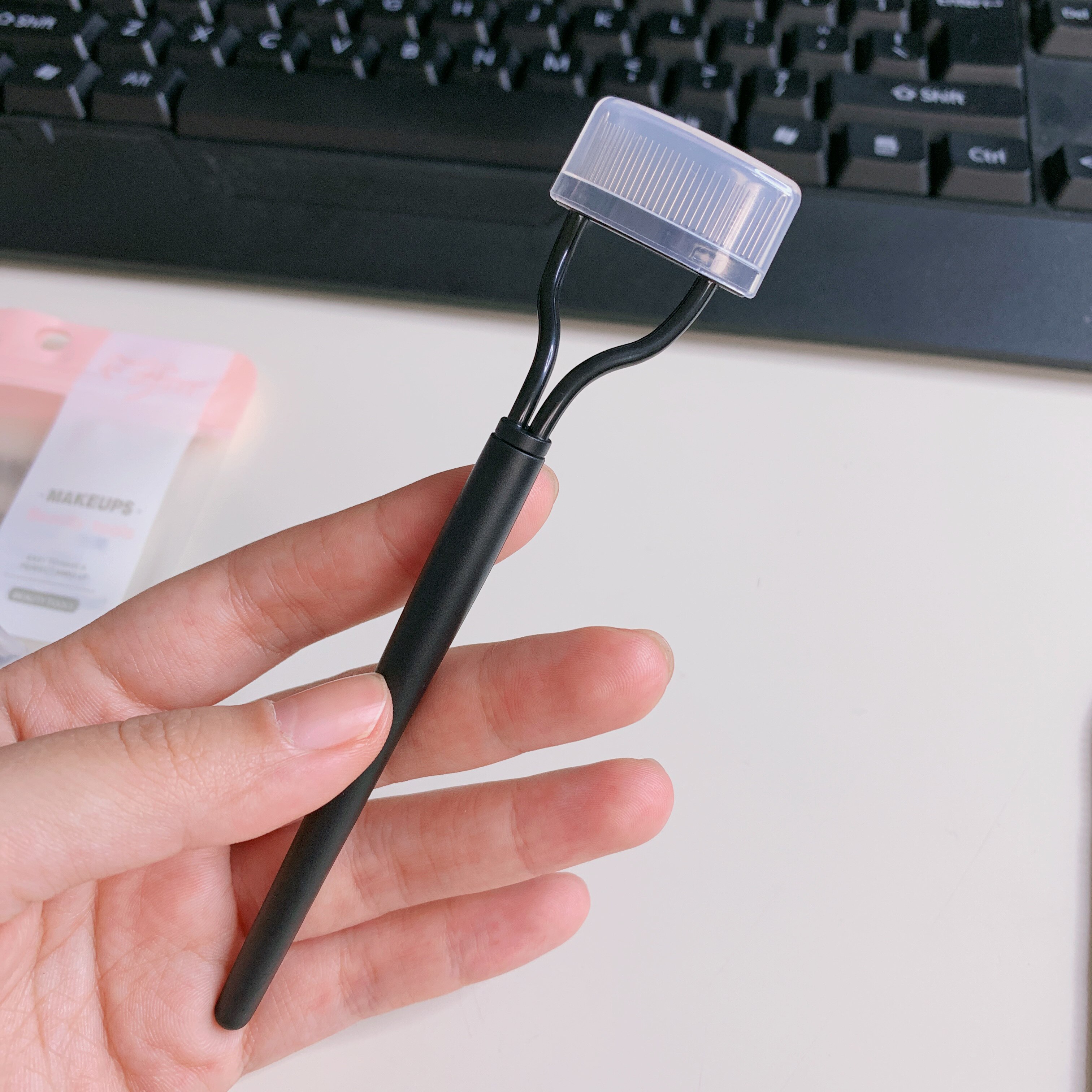 告别苍蝇腿!折叠便携式睫毛梳钢梳钢针睫毛钢梳睫毛刷梳子假睫毛