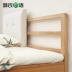 Genji Muyu Pure Solid Wood Bed White Oak Soft Double Bed Bắc Âu Đơn giản hiện đại 1.8m 1.5m Double - Giường