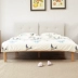 Genji Muyu Pure Solid Wood Bed White Oak Soft Double Bed Bắc Âu Đơn giản hiện đại 1.8m 1.5m Double - Giường