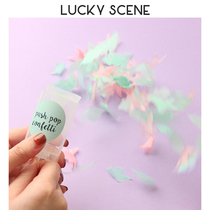 (Auspicious props) Push confetti Push music Party supplies Hand-held salute Wedding color film Birthday