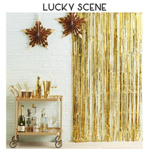 Dream rain wire Long stream su laser hand decorated background wall layout birthday party