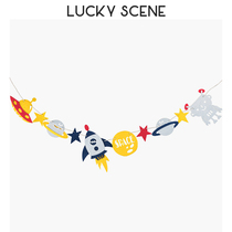 (Auspicious props) Alien robot decoration flower flag party tent layout atmosphere supplies accessories