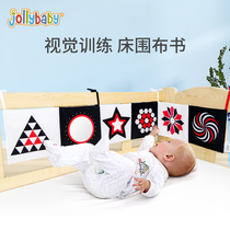 jollybabybaby early-taught bed around books 036 months newborns puzzle toys can bite without crappy paper