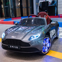 Childrens electric car 4 four-wheel remote control infant car Child baby sports car toy car can sit large