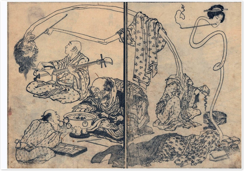 葛饰北斋漫画全三巻第一巻江戸百态