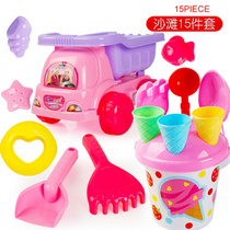 Childrens indoor sand pool toy set Cassia baby play wood sand large hourglass dig sand shovel bucket tool