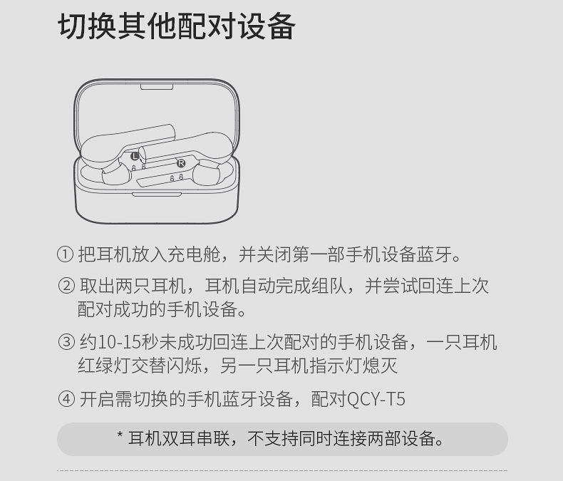 qcym1c蓝牙耳机说明书,qcyq13蓝牙耳机说明书 qcy t5 真无线蓝牙耳机