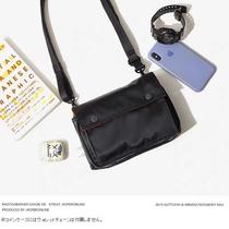 Tide brand Japanese SHOULDER BAG mens and womens street fashion one-shoulder messenger bag mobile phone pocket multi-functional small bag