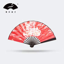 Summer Festival Chinese style Chinese style style Xiutail red cross flower fan and fan clothing accessories folding fan fan