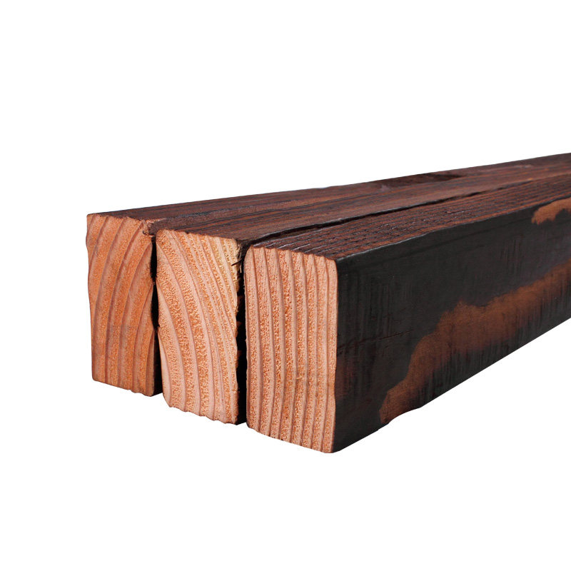 服创30x50美国花旗松碳化木户外龙骨防腐木方木条 仿古实木板材