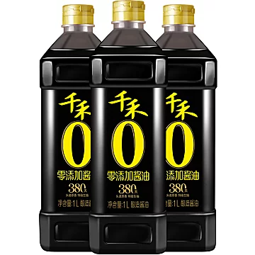 千禾零添加酱油头道380天3000ml[3元优惠券]-寻折猪