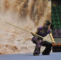 Finishing White Rawbar Martial Arts Less Forest Stick Performance Stick Tai Chi Brow with two ends as thick as 180CM