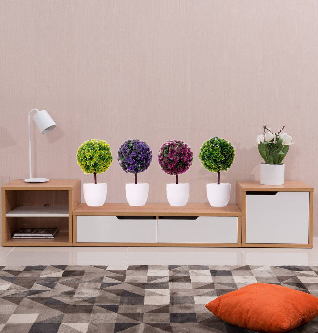 简约现代家居客厅电视柜酒柜新居装饰品发财树小摆件创意桌面摆设