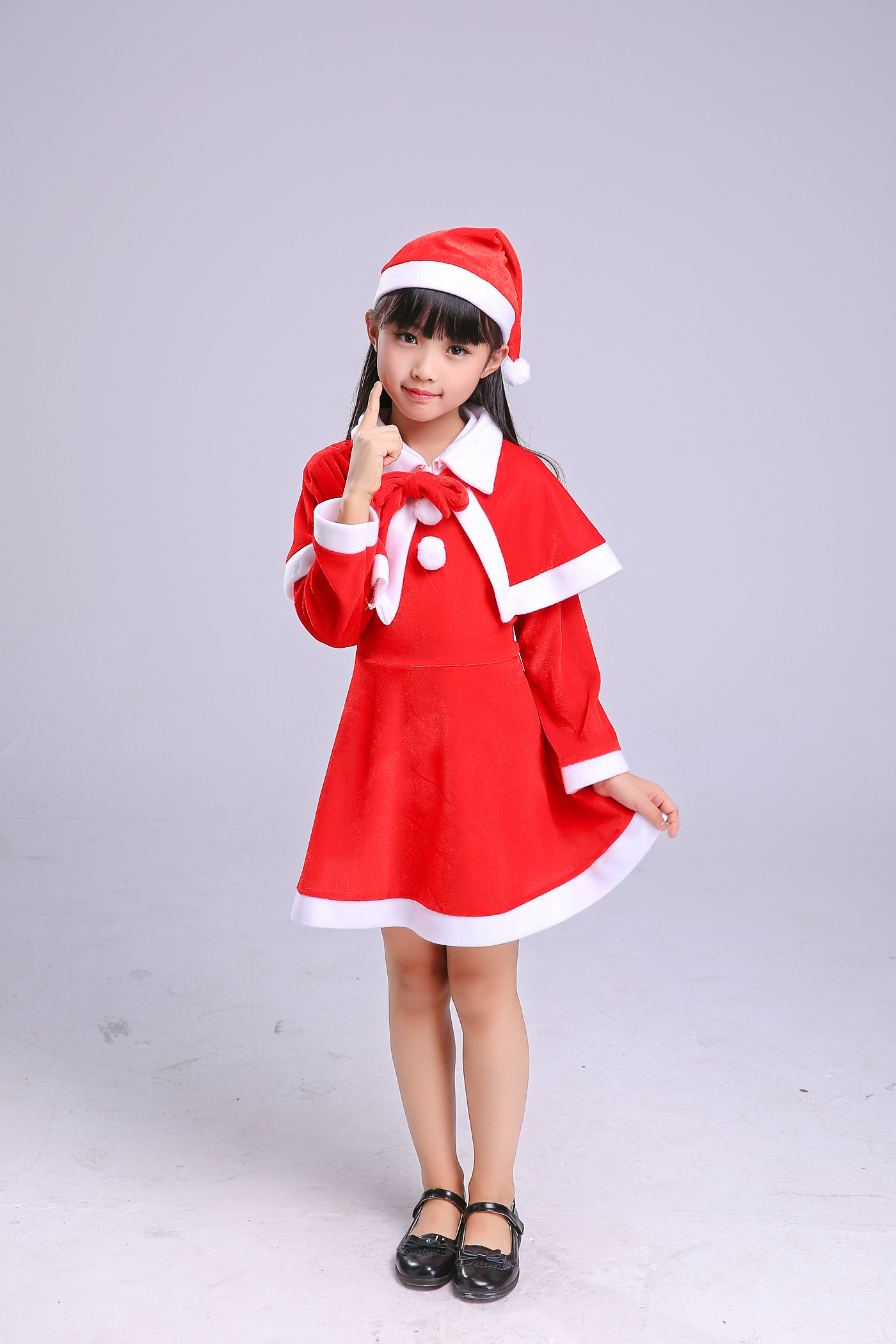 儿童圣诞节服装儿童装扮表演服男女童演出服幼儿服饰圣诞老人衣服