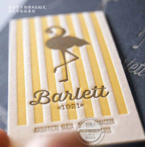 Letterpress printing new creative business card production design personalized custom hot stamping production hollow urgent card