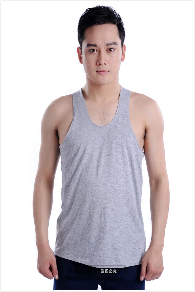 中年夏季纯棉汗背心男装中老年人宽松大码吊带休闲背心男
