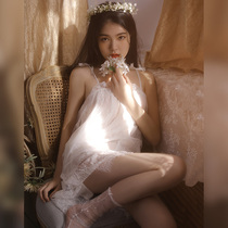 Sexy pajamas womens 2022 new sexy uniform suit pure desire hot underwear tempting lace suspender nightdress