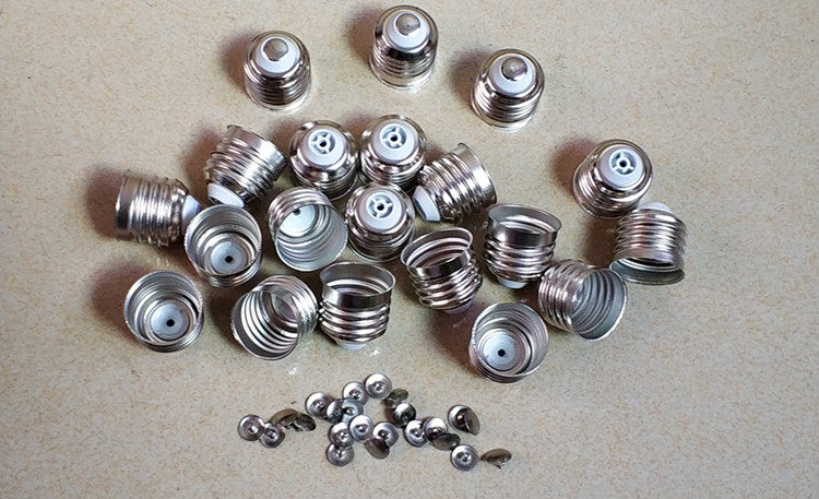 e27b22e14铁镀镍免焊灯头led节能灯白炽灯螺口卡口灯口灯具配件