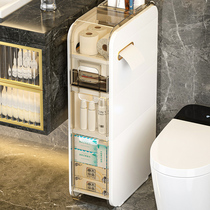 Toilet shelve toilet clamping slit accommodating cabinet Toilet Bathroom Bathroom Cart Cart Floor Gap Lockers