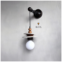 Nando Ji (7 days hair) withered wall lamp ceramic retro decoration tea room