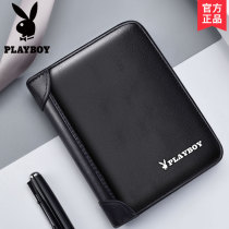 Floral Playboy Mens wallet Short Leather Bull Leather Money Clip 2021 New Student Tide Card Drivers License Leather Clip