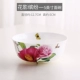 Jialan bone china ăn phở bát lớn 5 inch bát cơm trộn salad mì sáng tạo nhà gốm sứ bộ đồ ăn súp cháo bát - Đồ ăn tối