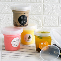 Net red ice cream cup Taro roasted fairy grass jar milk tea dessert Cup diy mousse yogurt fruit fishing bag box