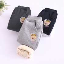 Childrens clothing Korean version of 2020 children Girls plus velvet Padded cashmere sweatpants