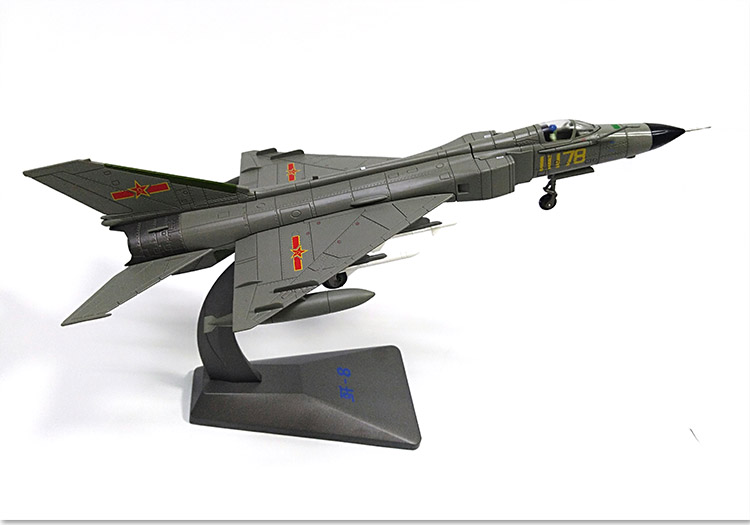 1:72歼8战斗机模型合金经典战机j-8米格21飞机模型仿真收藏礼品