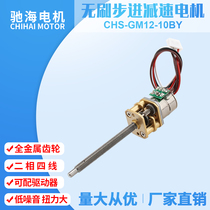 Manufacturer direct sales 10BY micro-stepping gear reduction motor 5V6V12V2 phase 4 wire screw thread rod motor