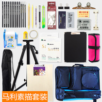 Mali Easel Easel Drawing Board Painting Bag Suit Fine Art Sketching Folding Multifunctional Beginners Special Tool Writing suit