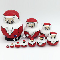 () ten-story Santa Russia Birthday Gift Wooden Craft Gift Toy Swing