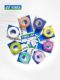 YONEX AC102 클래식하고 사용하기 쉬운, 끈적 끈적한 얇은 핸드 접착제, 진짜 제품, 카드 당 3 개 YONEX AC102 클래식하고 사용하기 쉬운, 끈적 끈적한 얇은 핸드 접착제, 진짜 제품, 카드 당 3 개