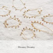 Meta Gas Purchase Japan Bag Tax Straight Mail Agete Aqadol 10K Gold Colorful Treasure Hand Chain Flow Sujade Medullary