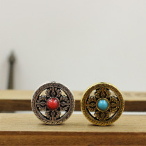 Retro alloy Nepal Ornament Cross method Wheel Mikey Grinding Pestle Accessories Only Golden One