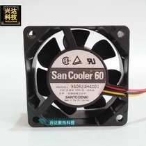 Original SANYO SANYO 9 A0624H4D01 6025 24V 0 06A three-wire variable frequency cooling fan