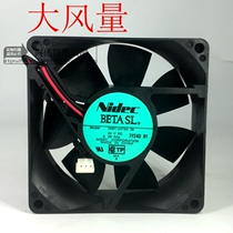 Original NIDEC D08T-24TS4 09 8025 DC24V 0 26A 8cm converter cooling fan