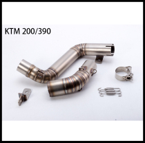 Motorcycle modified exhaust pipe KTM Middle 200 390 universal carbon fiber set Scorpio exhaust KTM exhaust pipe