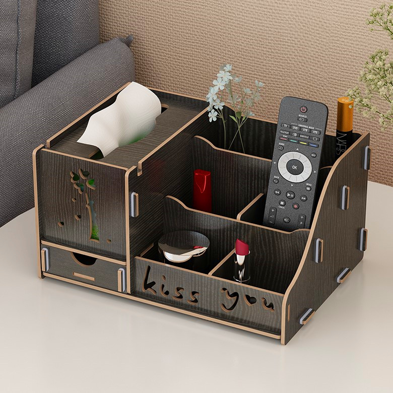 抽纸盒破损补寄纸巾盒桌面多功能客厅茶几化妆品遥控器收纳盒
