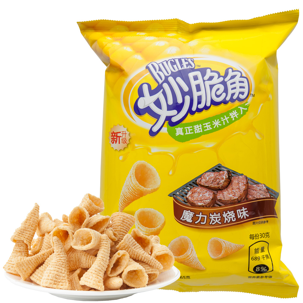 【天猫超市】玉米妙脆角(魔力炭烧味)65g/袋 新老包装随机发货