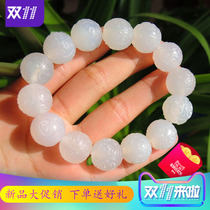 Dialect Hetian Jade boutique package agate ball 15mm red bean Ruyi hand string 14 small stone bracelet A
