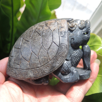 Dialect and Tian Jade Special Leak only RMB2680 Ji Shaofan Rare Treasures Full Deer Oil Leather Charcoal Pan Grey Ink Jade Pendulum