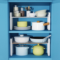 Kitchen Layered Rack Cabinet Layers Sinks Storage Racks Stainless Steel Dishes Racks Pan Racks