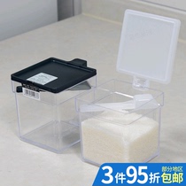 Japan imported inomata seasoning box sugar salt jar plastic household kitchen condiment storage box seasoning bottle