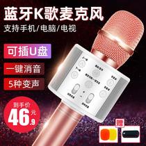 Bluetooth microphone K song artifact Children Baby microphone mobile phone wireless TV ktv home audio integrated